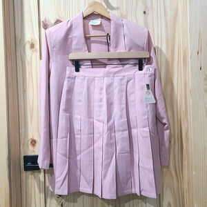 Jessica Scott Vtg Dead Stock Blazer Pleated Skirt Textured 90s Academia Y2K MED